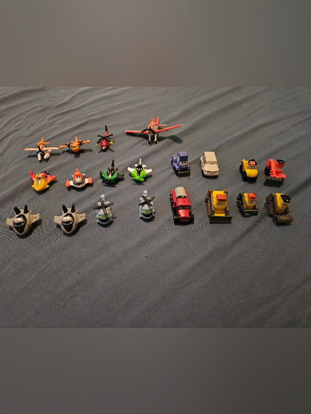 Disney Planes Micro Drifters Set Fire & Rescue Figurines Vintage Collectible